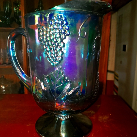 Harvest Carnival Pitcher Blue - Picture 3 of 3